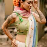 Foler bagan Saree